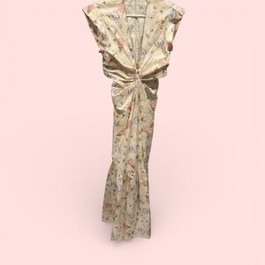 Cute Sofie the Label creamy floral cutout maxi dress cottagecore prairie cotton